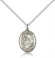  St. Clare of Assisi Medal - Sterling Silver - 3 Sizes 