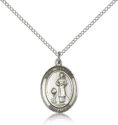  St. Genesius of Rome Medal - Sterling Silver - 3 Sizes 