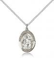 St. Gabriel the Archangel Medal - Sterling Silver - 3 Sizes 