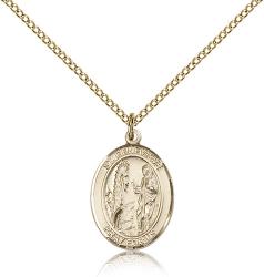  St. Genevieve Medal - 14K Gold Filled - 3 Sizes 