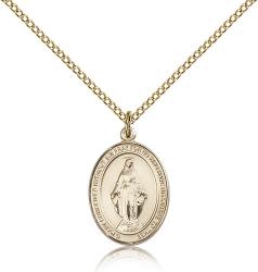  Mary Miraculous Medal - 14K Gold Filled - 3 Sizes 