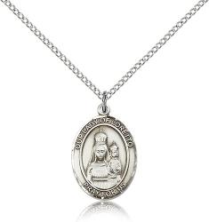  Mary Our Lady of Loretto Medal - Sterling Silver - 3 Sizes 