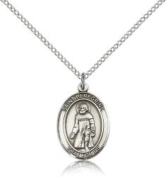  St. Peregrine Laziosi Medal - Sterling Silver - 3 Sizes 