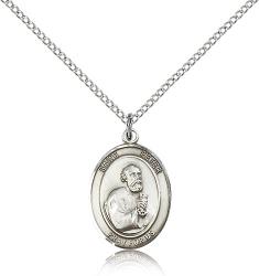  St. Peter the Apostle Medal - Sterling Silver - 3 Sizes 