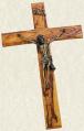  Crucifix OLIVEWOOD 15.5 inch with Antique Gold Corpus 
