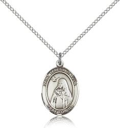  St. Teresa of Avila Medal - Sterling Silver - 3 Sizes 