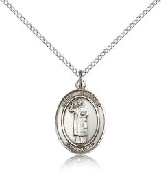  St. Stephen the Martyr Medal - Sterling Silver - 3 Sizes 