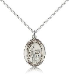  St. Zachary Medal - Sterling Silver - 3 Sizes 