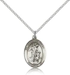  Guardian Angel Medal - Sterling Silver - 3 Sizes 