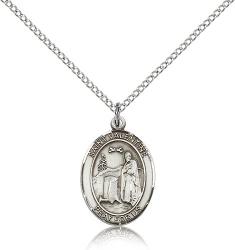  St. Valentine of Rome Medal - Sterling Silver - 3 Sizes 