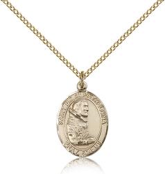  St. Pio of Pietrelcina Medal - 14K Gold Filled - 3 Sizes 