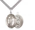  Sports Medal St. Christopher Volleyball Pendant 3/4 in 