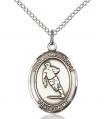  Sports Medal St. Christopher Rugby Pendant 3/4 inch 