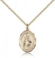  St. Augustine of Hippo Medal - 14K Gold Filled - 3 Sizes 