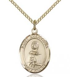  St. Anastasia Medal - 14K Gold Filled - 3 Sizes 
