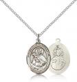  Mary Our Lady of Mount Carmel Medal - Sterling Silver - 3 Sizes 