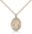  Mary Our Lady of Peace Medal - 14K Gold Filled - 3 Sizes 
