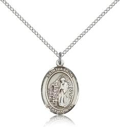  St. Aaron Medal - Sterling Silver - 3 Sizes 