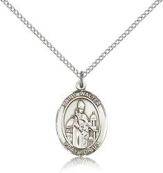  St. Walter of Pontnoise Medal - Sterling Silver - 3 Sizes 
