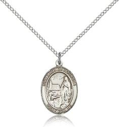  Mary Our Lady of Lourdes Medal - Sterling Silver - 3 Sizes 