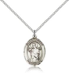  St. Aedan of Ferns Medal - Sterling Silver - 3 Sizes 