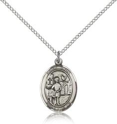  St. Vitus Medal,  Sterling Silver - 2 Sizes 