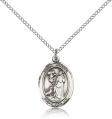  St. Rocco Medal,  Sterling Silver - 3 Sizes 