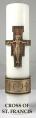  Christ Candle - Cross of St. Francis 3 x 14 