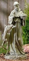  St. Francis with Horse 25.5 inch Outdoor Garden Statue 