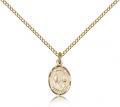  Mary Our Lady Star of the Sea Medal - 14K Gold Filled - 3 Sizes 