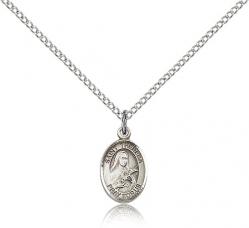  St. Theresa Medal - Sterling Silver - 3 Sizes 
