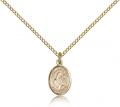  St. Gertrude of Nivelles Medal - 14K Gold Filled - 3 Sizes 