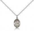  Mary Our Lady of Sorrows Pendant Sterling Silver 1/2 inch 
