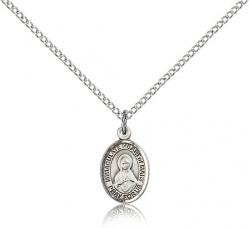  Mary IMMACULATE HEART of MARY Pendant Sterling 1/2 inch 