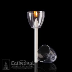  Votive / Vigil Processional Candle Drip Protectors, Shield/Cup Clear 