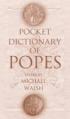  Pocket Dictionary of Popes 