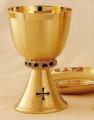  Chalice and Bowl Paten with Stone Details 