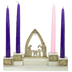  Advent Wreath Tabletop Holy Family 