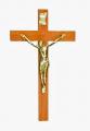  Crucifix 5.75" Wood, Brass Corpus 