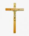  Crucifix 7" Wood, Brass Corpus 