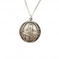  Pendant Mary Our Lady of Fatima Pewter 