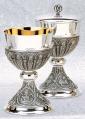 Chalice and Bowl Paten, Silver, Gold Lined 