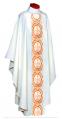  Chasuble, Gold and White Satin Brocade 
