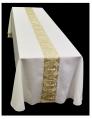  Funeral Pall, Gold and White Satin Brocade 