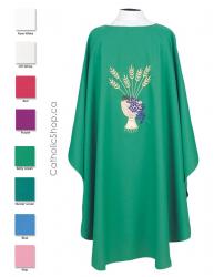  Chasuble Chalice and Wheat Available in 8 Colours 