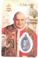  Prayer Card Pope Saint John XXIII with Medal 