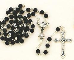  Children\'s Rosary First Communion Black 