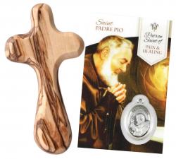  COMFORT CROSS FOR HEALING WITH ST. PIO CARD 