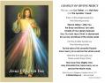  Prayer Card Divine Mercy 100/Pkg 