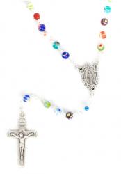  Rosary Multi Coloured Murano Glass 